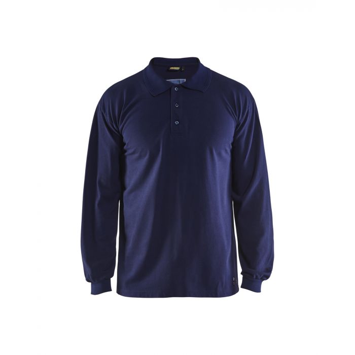 3374 Vlamvertragende Polo Piqué lange mouwe