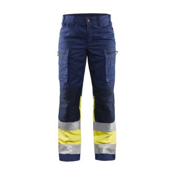 Blåkläder 7161 Dames High Vis werkbroek met stretch