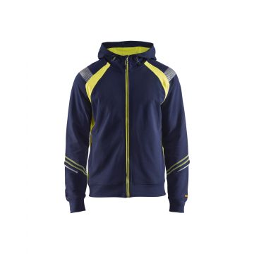 3433 Hooded sweatshirt hele rits Visible