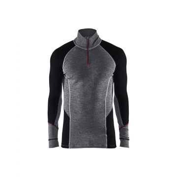 4699 Onderhemd zip-neck 100% merino XWARM