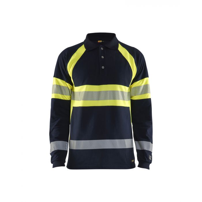 3438 Multinorm piqué polo lange mouw