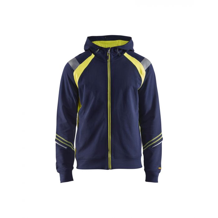 3433 Hooded sweatshirt hele rits Visible