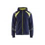 3433 Hooded sweatshirt hele rits Visible