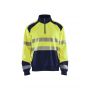 3556 Sweatshirt halve rits High Vis